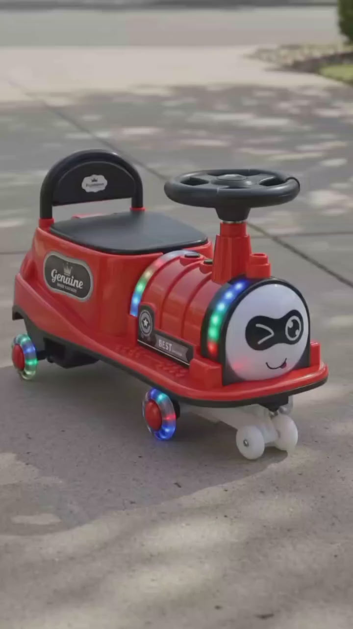 Train Style Auto Baby Walker - Orange