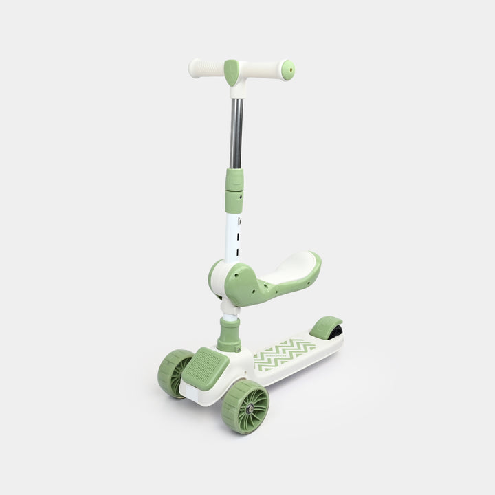 2-in-1 Kids' Convertible Kick Scooter with Foldable Seat