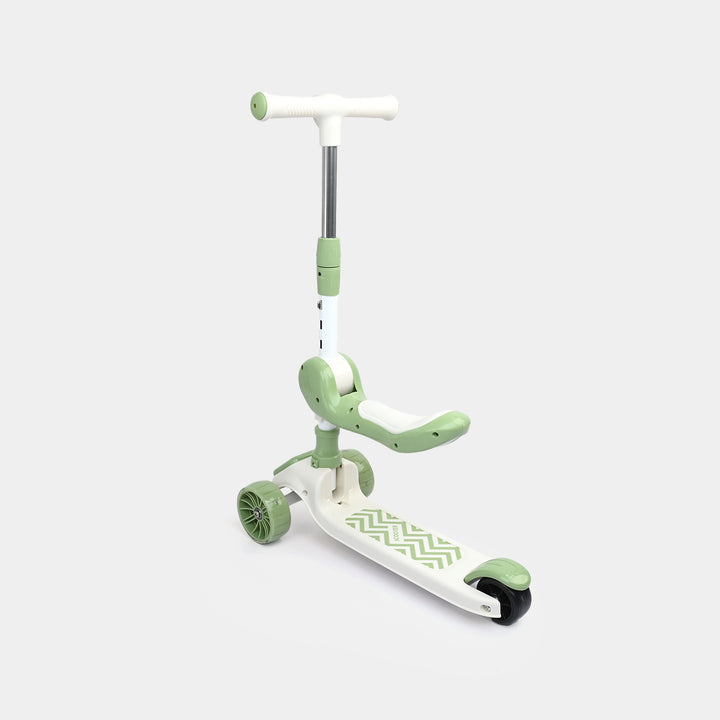 2-in-1 Kids' Convertible Kick Scooter with Foldable Seat
