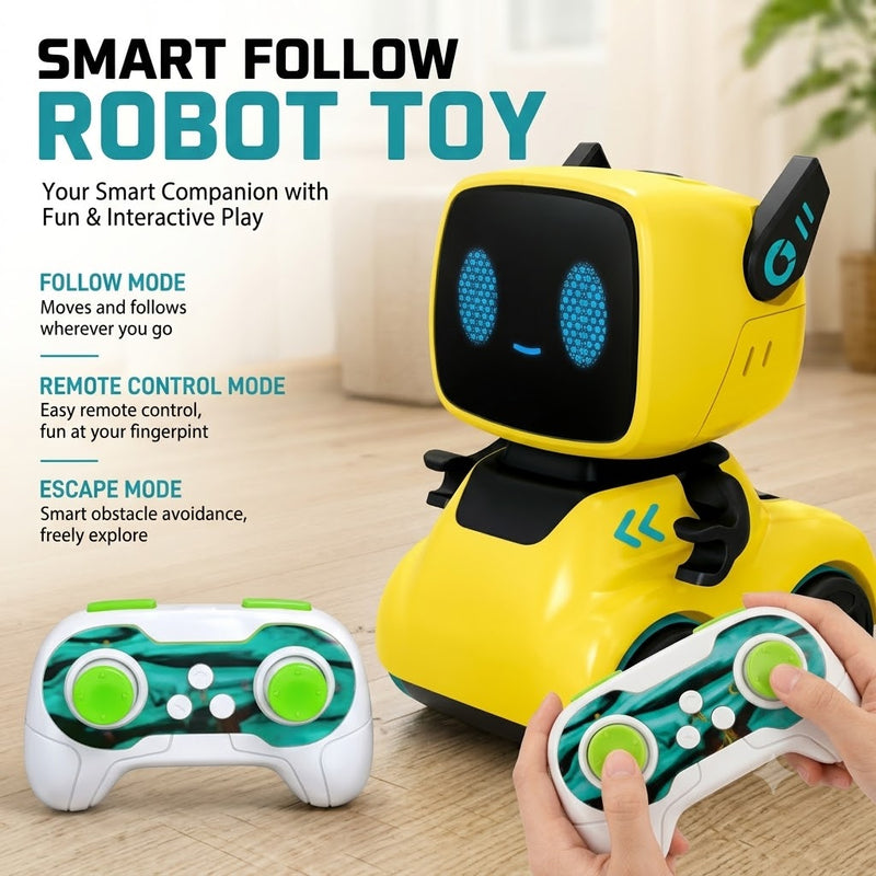 Remote & Induction Controlled Cute Robot